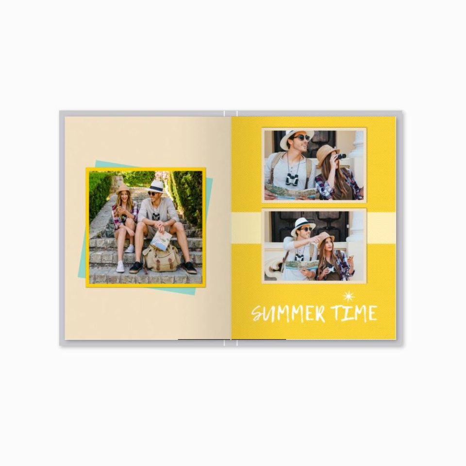 Печать принтбука 15х21 на мелованной бумаге в твёрдой обложке с загрузкой изображений