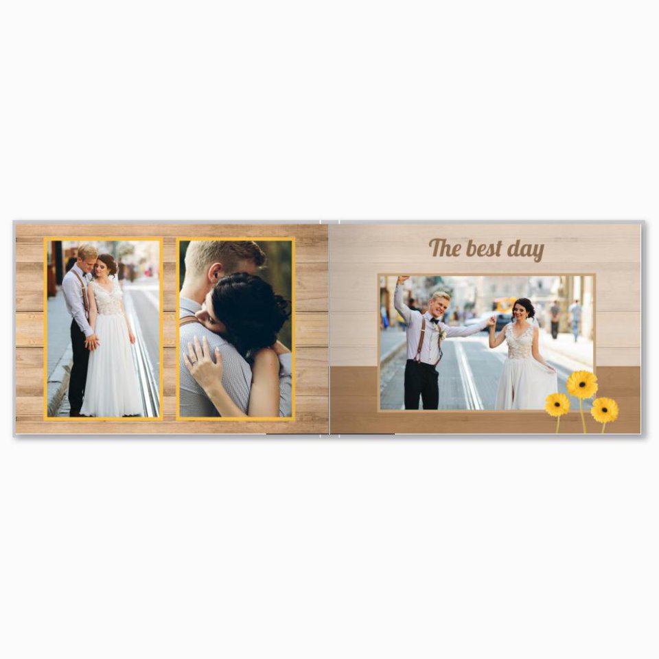 Печать принтбука 21х15 на мелованной бумаге в твёрдой обложке с загрузкой изображений