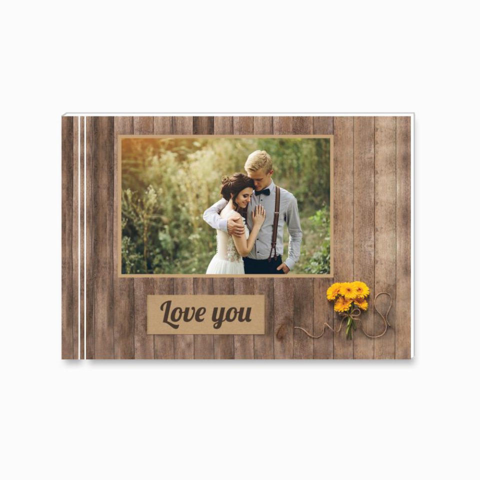 Печать принтбука 21х15 на мелованной бумаге в твёрдой обложке с загрузкой изображений