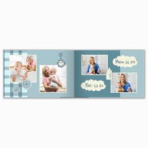 Печать принтбука 21х15 на мелованной бумаге в твёрдой обложке с загрузкой изображений