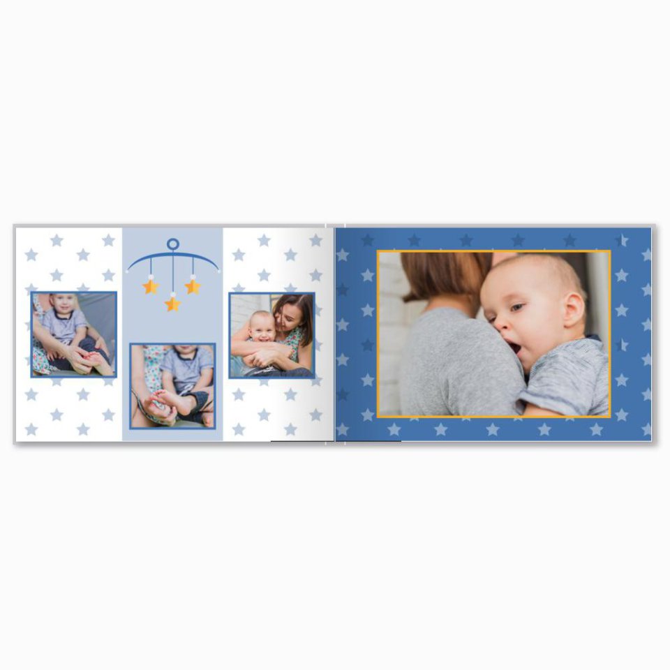 Печать принтбука 21х15 на мелованной бумаге в твёрдой обложке с загрузкой изображений