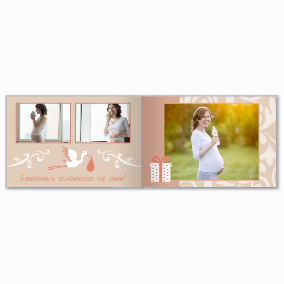 Печать принтбука 21х15 на мелованной бумаге в твёрдой обложке с загрузкой изображений