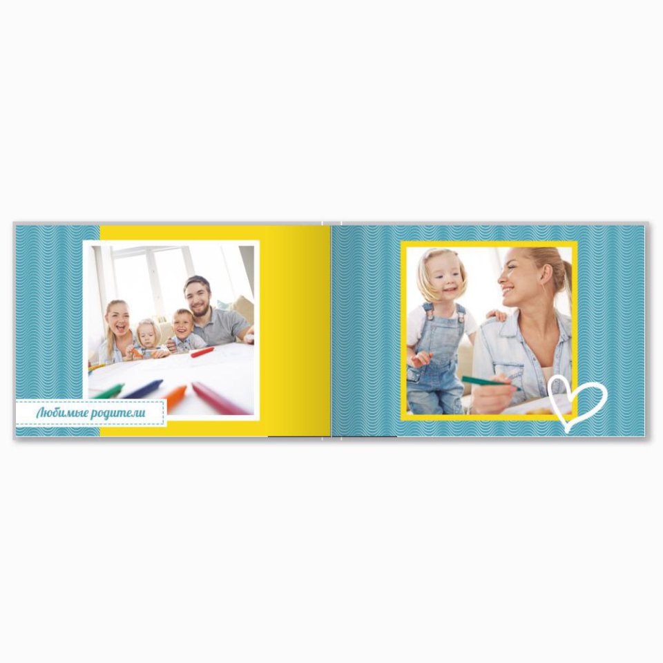 Печать принтбука 21х15 на мелованной бумаге в твёрдой обложке с загрузкой изображений