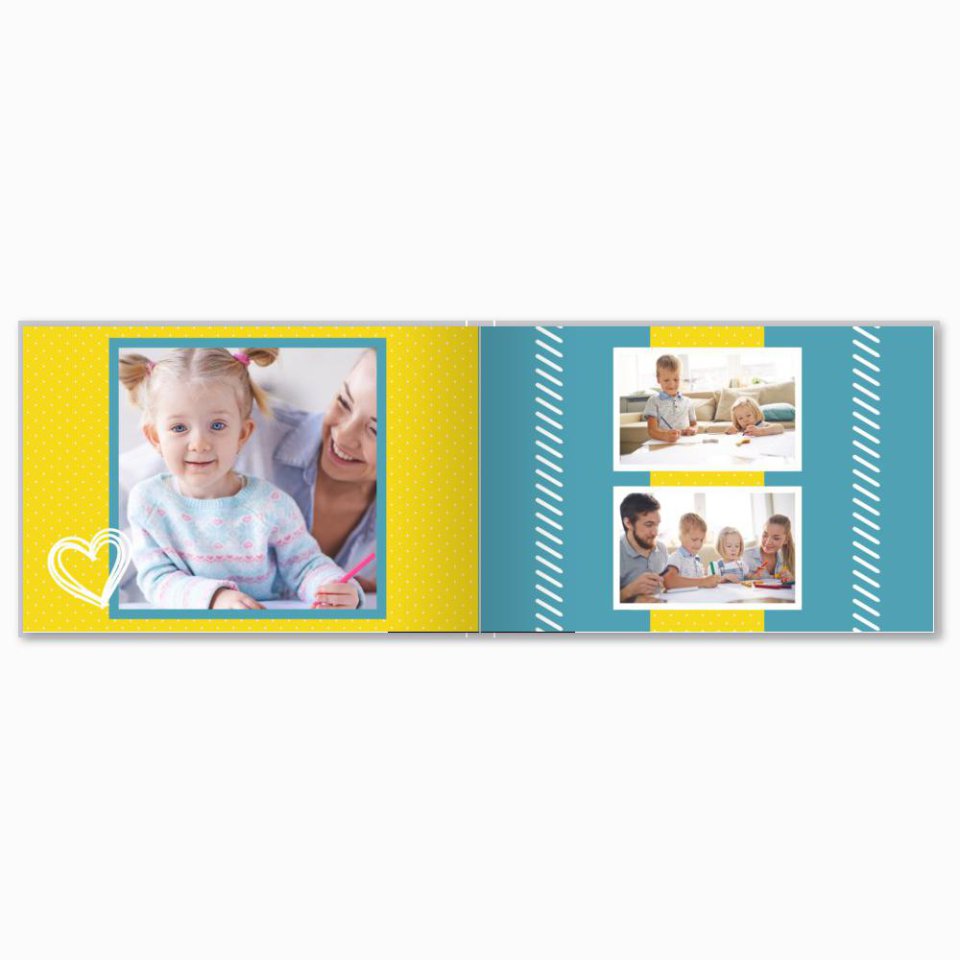 Печать принтбука 21х15 на мелованной бумаге в твёрдой обложке с загрузкой изображений