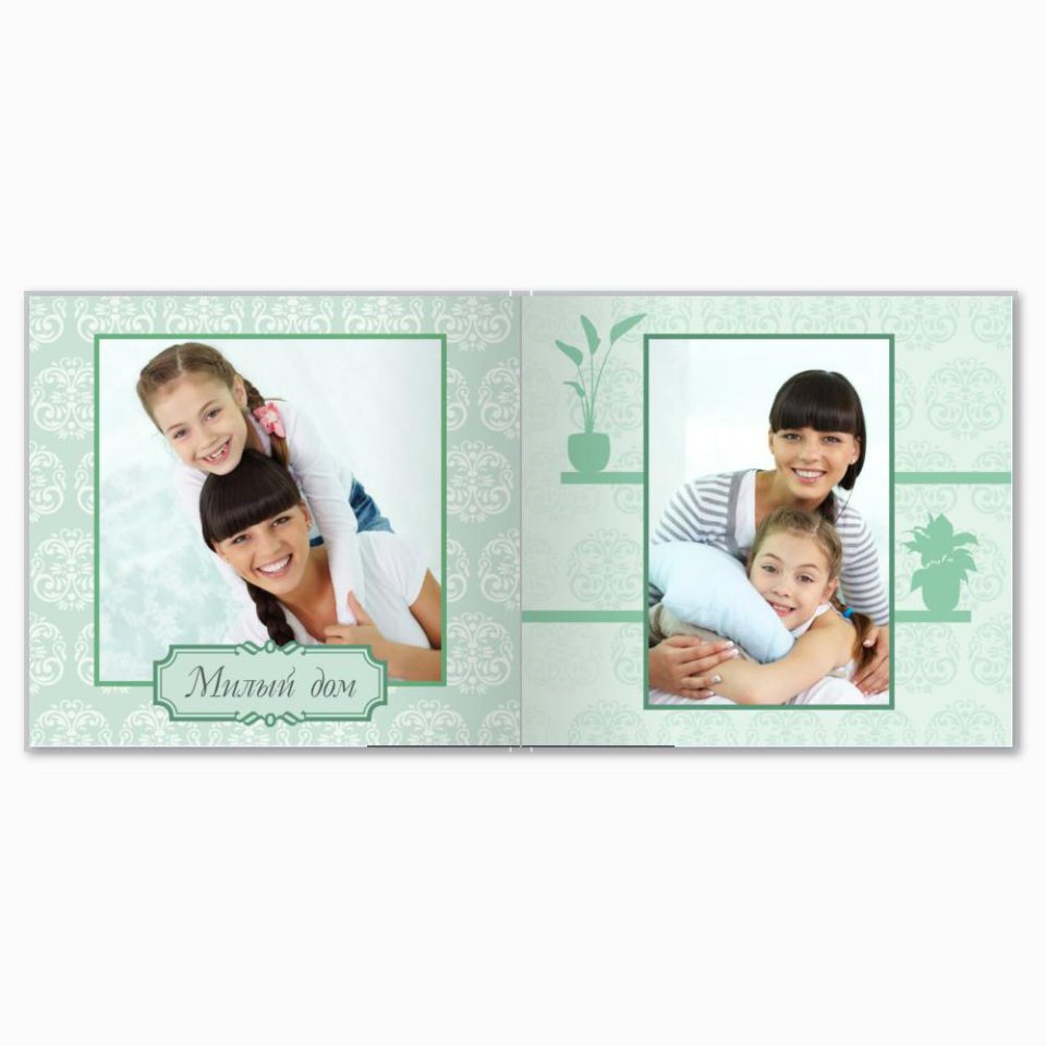 Печать принтбука 21х21 на мелованной бумаге в твёрдой обложке с загрузкой изображений