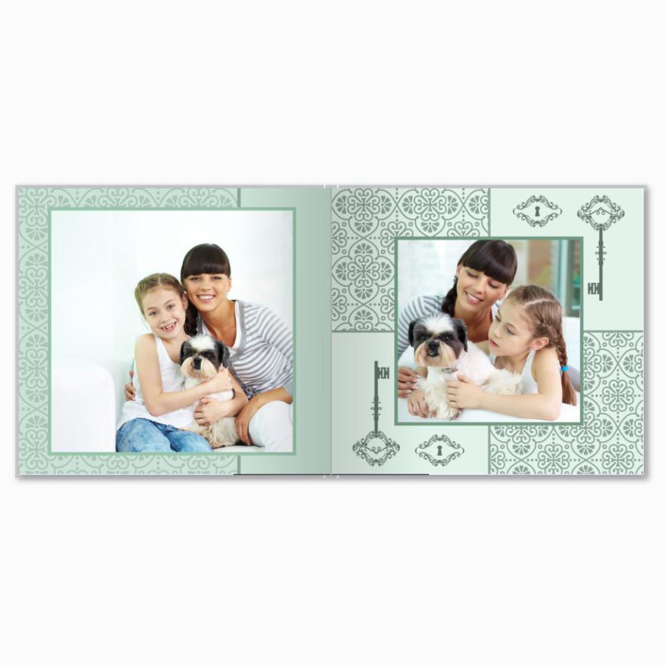 Печать принтбука 21х21 на мелованной бумаге в твёрдой обложке с загрузкой изображений