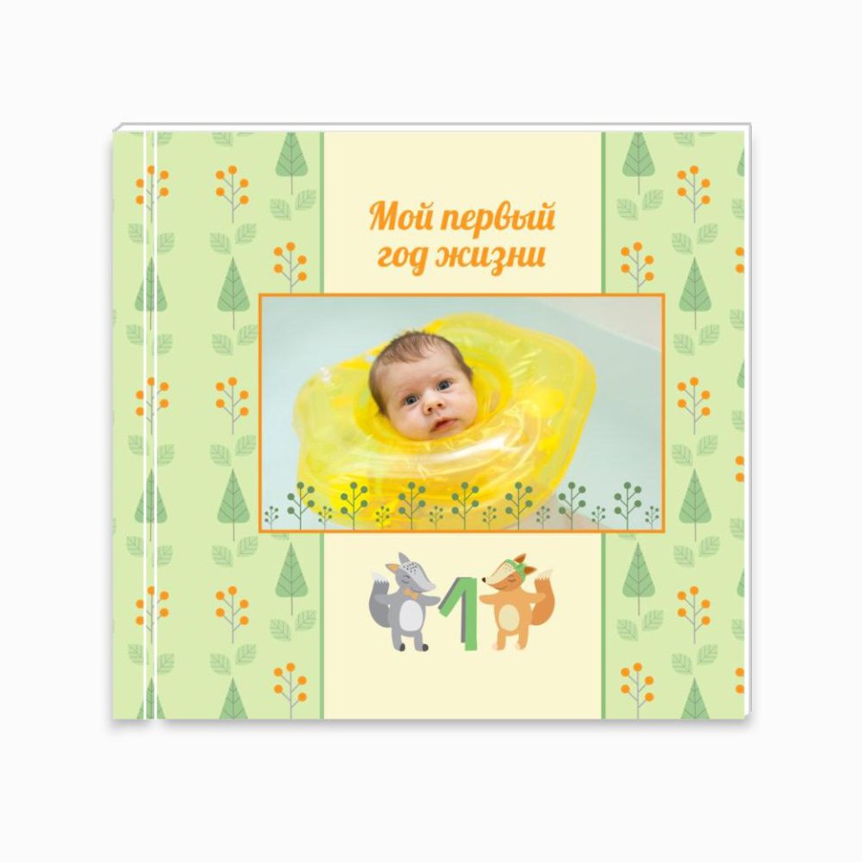 Печать принтбука 21х21 на мелованной бумаге в твёрдой обложке с загрузкой изображений