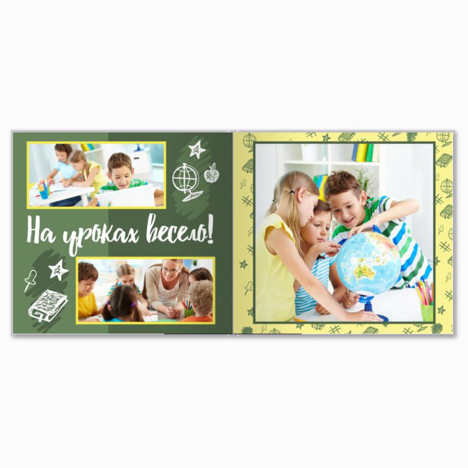 Печать принтбука 21х21 на мелованной бумаге в твёрдой обложке с загрузкой изображений