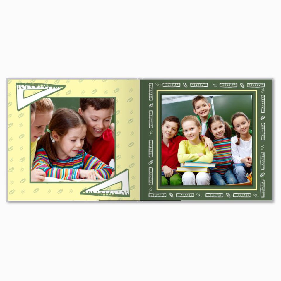 Печать принтбука 21х21 на мелованной бумаге в твёрдой обложке с загрузкой изображений