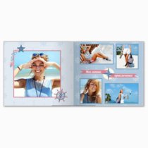 Печать принтбука 21х21 на мелованной бумаге в твёрдой обложке с загрузкой изображений