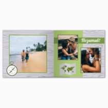 Печать принтбука 21х21 на мелованной бумаге в твёрдой обложке с загрузкой изображений