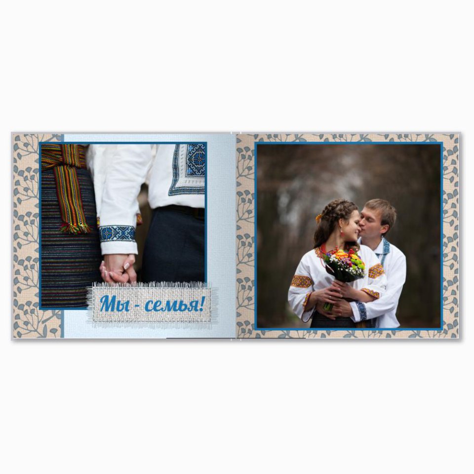 Печать принтбука 21х21 на мелованной бумаге в твёрдой обложке с загрузкой изображений