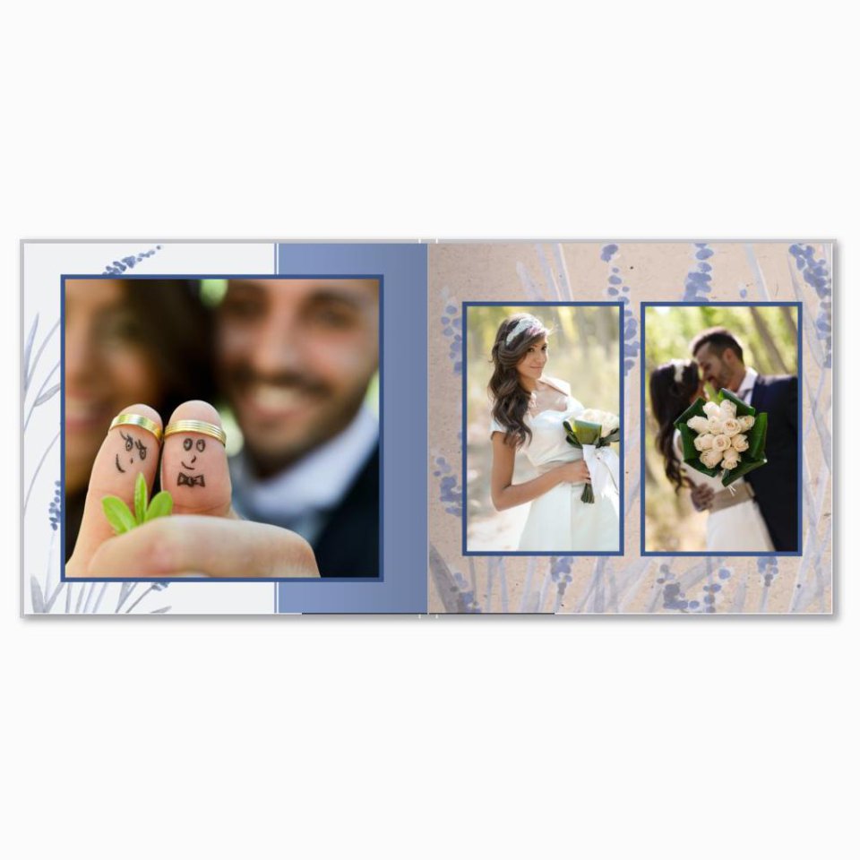 Печать принтбука 21х21 на мелованной бумаге в твёрдой обложке с загрузкой изображений