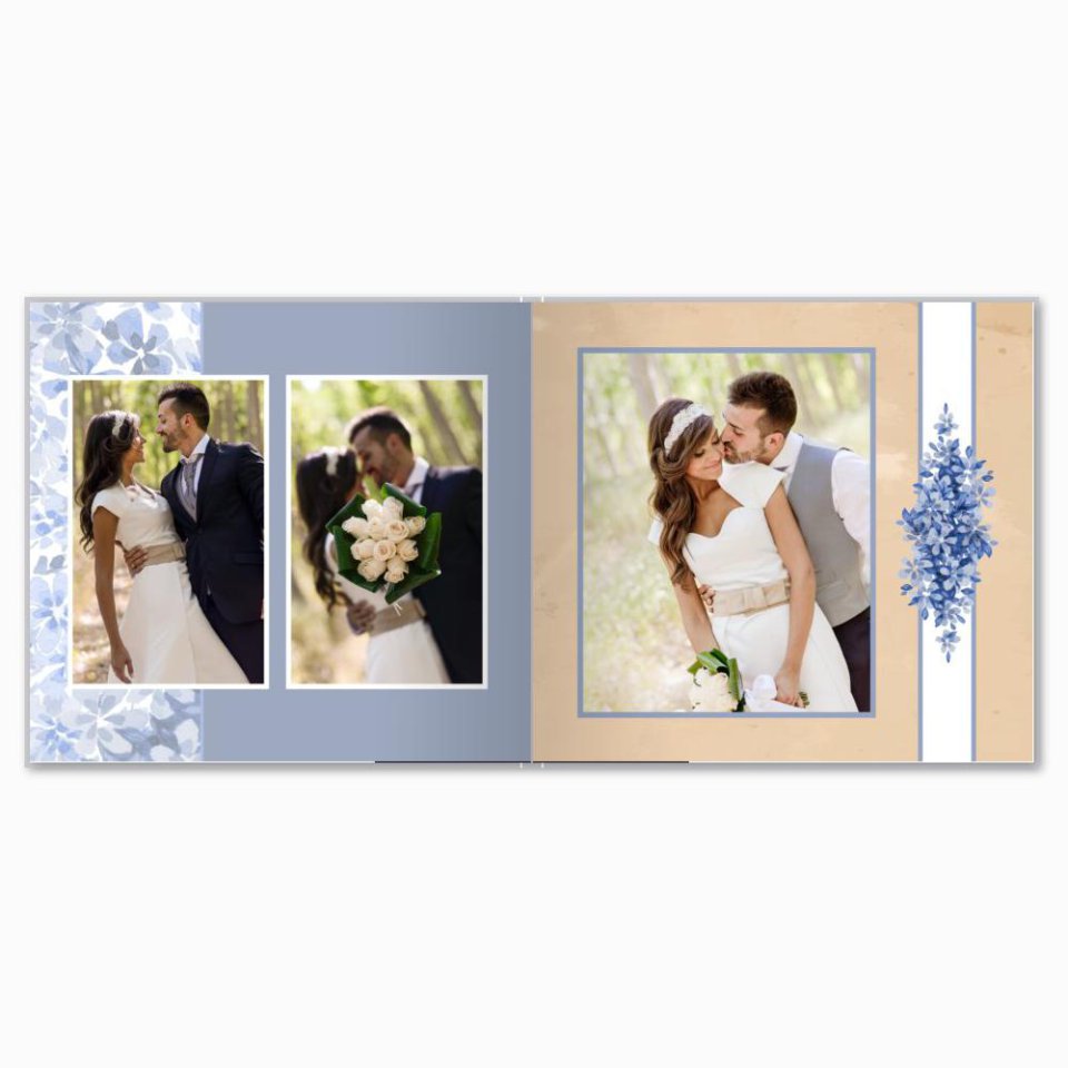 Печать принтбука 21х21 на мелованной бумаге в твёрдой обложке с загрузкой изображений