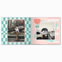 Печать принтбука 21х21 на мелованной бумаге в твёрдой обложке с загрузкой изображений