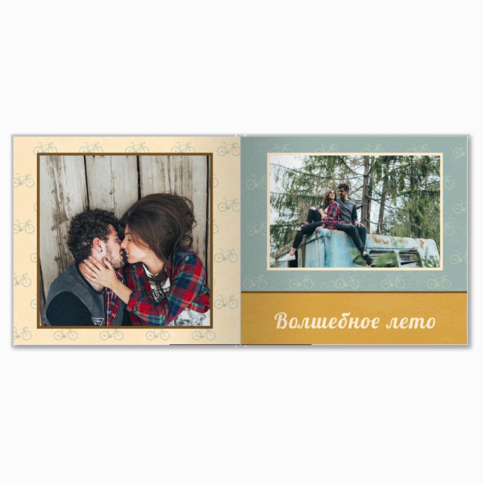 Печать принтбука 21х21 на мелованной бумаге в твёрдой обложке с загрузкой изображений