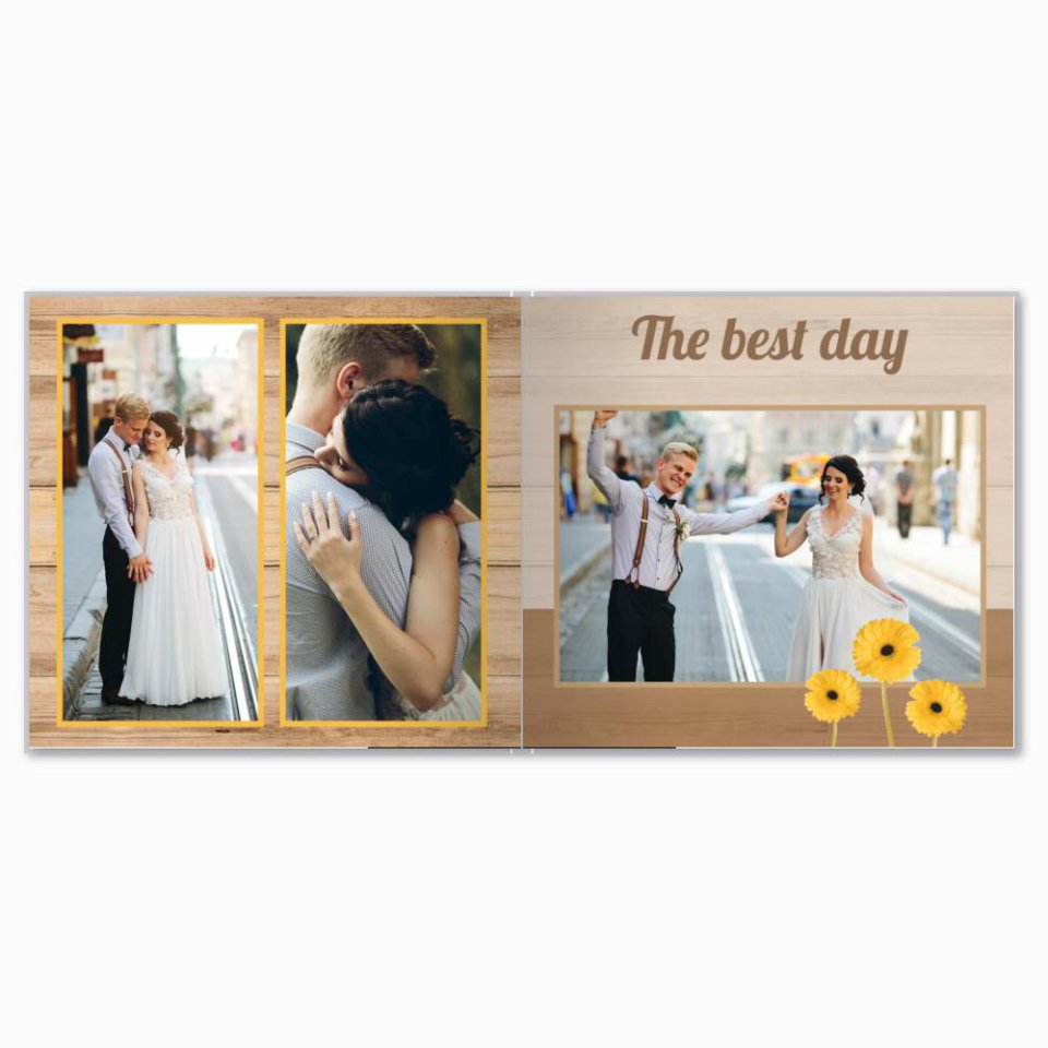 Печать принтбука 21х21 на мелованной бумаге в твёрдой обложке с загрузкой изображений