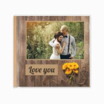 Печать принтбука 21х21 на мелованной бумаге в твёрдой обложке с загрузкой изображений