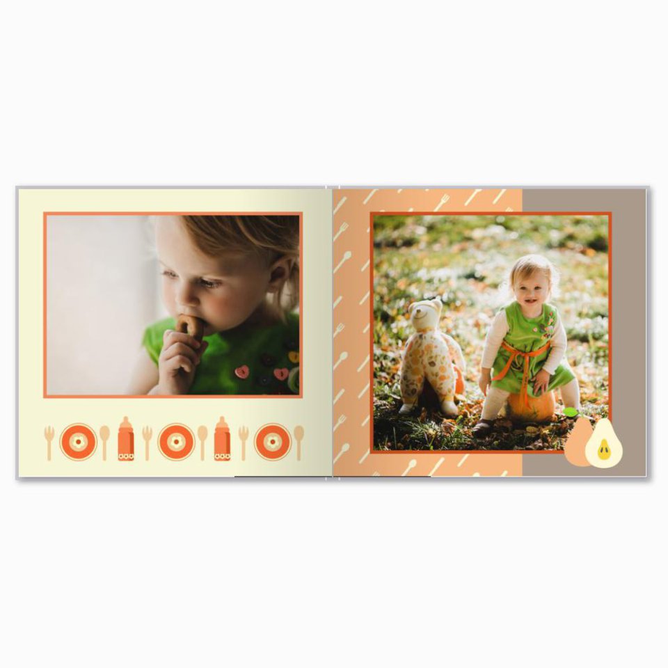 Печать принтбука 21х21 на мелованной бумаге в твёрдой обложке с загрузкой изображений