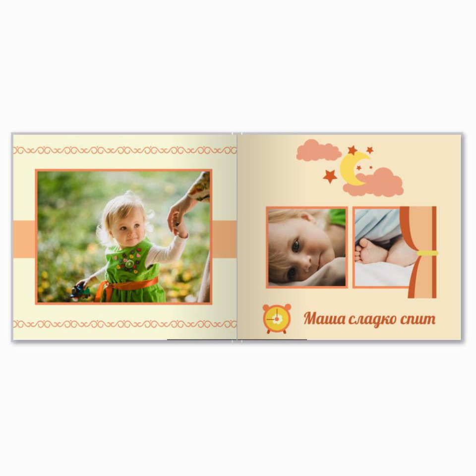 Печать принтбука 21х21 на мелованной бумаге в твёрдой обложке с загрузкой изображений