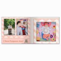 Печать принтбука 21х21 на мелованной бумаге в твёрдой обложке с загрузкой изображений