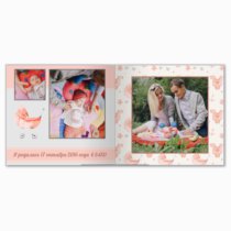 Печать принтбука 21х21 на мелованной бумаге в твёрдой обложке с загрузкой изображений