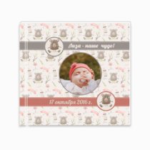 Печать принтбука 21х21 на мелованной бумаге в твёрдой обложке с загрузкой изображений