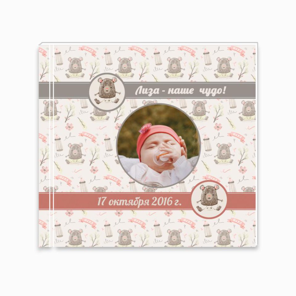 Печать принтбука 21х21 на мелованной бумаге в твёрдой обложке с загрузкой изображений