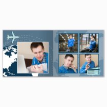 Печать принтбука 21х21 на мелованной бумаге в твёрдой обложке с загрузкой изображений