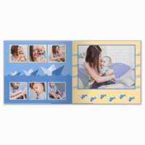 Печать принтбука 21х21 на мелованной бумаге в твёрдой обложке с загрузкой изображений