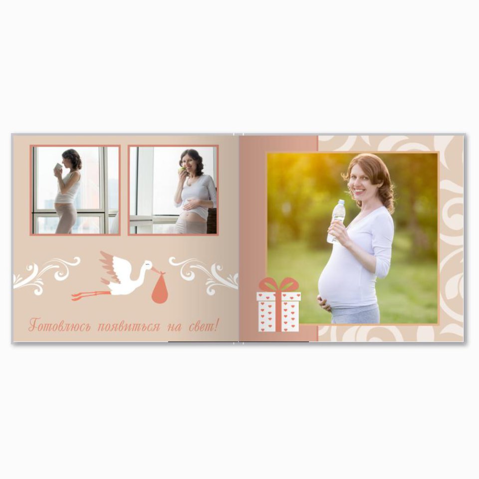 Печать принтбука 21х21 на мелованной бумаге в твёрдой обложке с загрузкой изображений