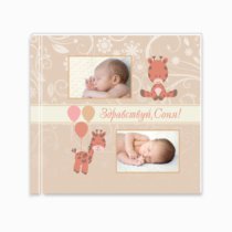 Печать принтбука 21х21 на мелованной бумаге в твёрдой обложке с загрузкой изображений