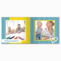 Печать принтбука 21х21 на мелованной бумаге в твёрдой обложке с загрузкой изображений