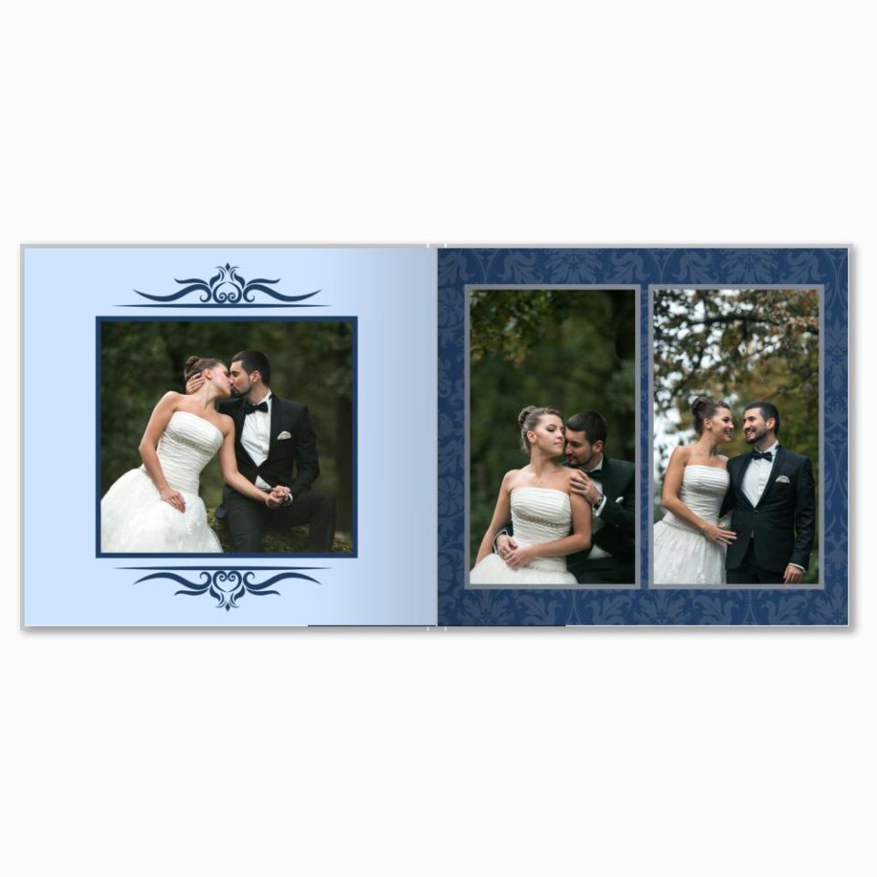 Печать принтбука 21х21 на мелованной бумаге в твёрдой обложке с загрузкой изображений