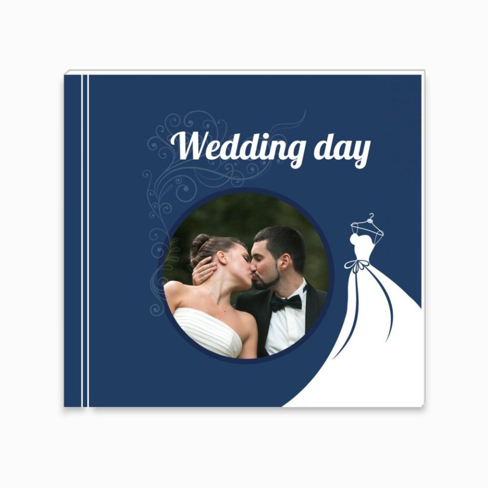 Печать принтбука 21х21 на мелованной бумаге в твёрдой обложке с загрузкой изображений