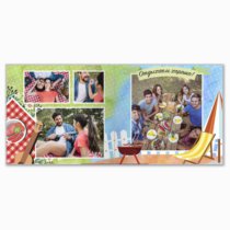 Печать принтбука 21х21 на мелованной бумаге в твёрдой обложке с загрузкой изображений