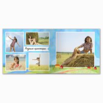 Печать принтбука 21х21 на мелованной бумаге в твёрдой обложке с загрузкой изображений