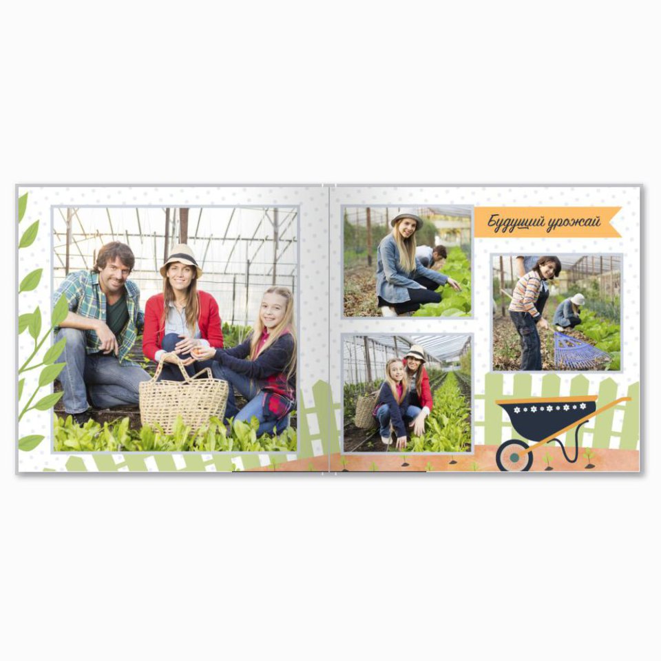 Печать принтбука 21х21 на мелованной бумаге в твёрдой обложке с загрузкой изображений