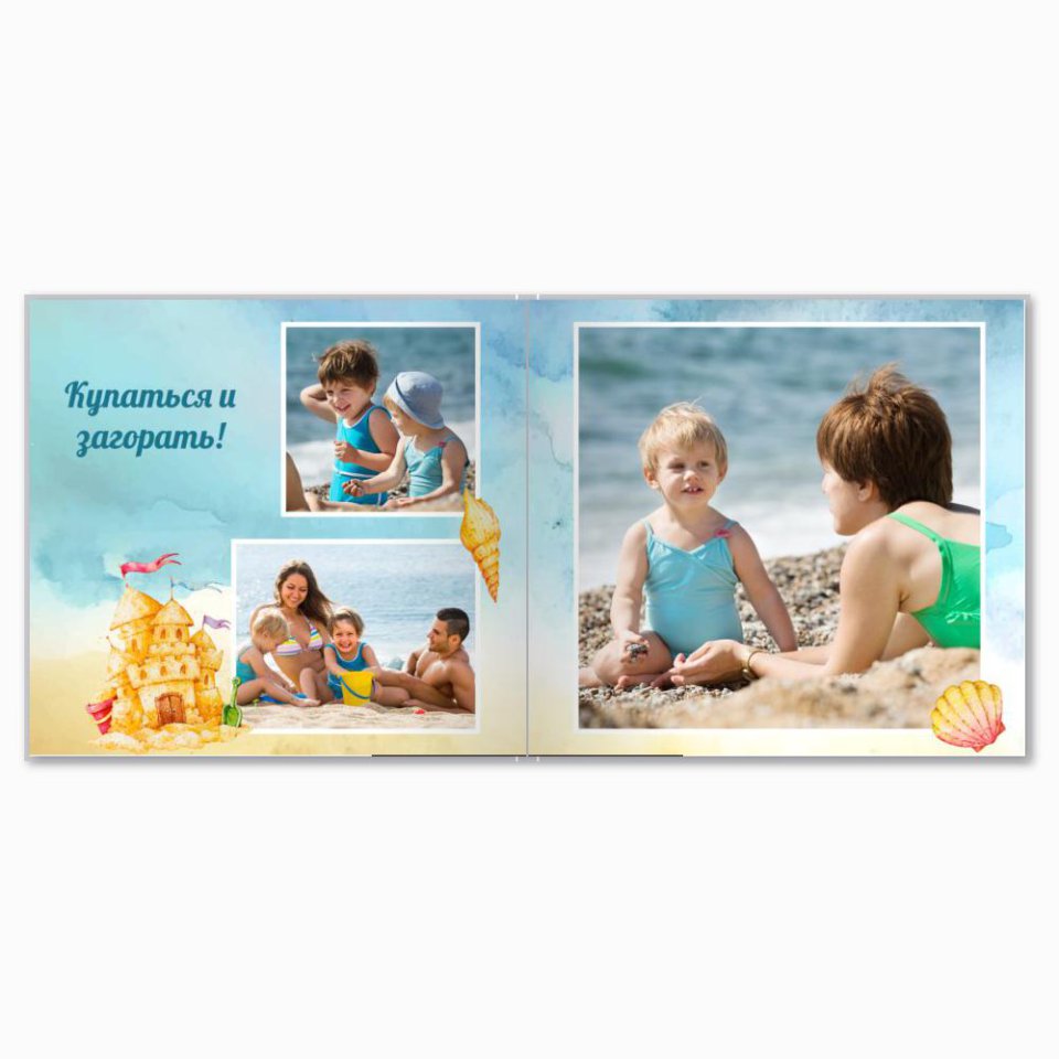 Печать принтбука 21х21 на мелованной бумаге в твёрдой обложке с загрузкой изображений