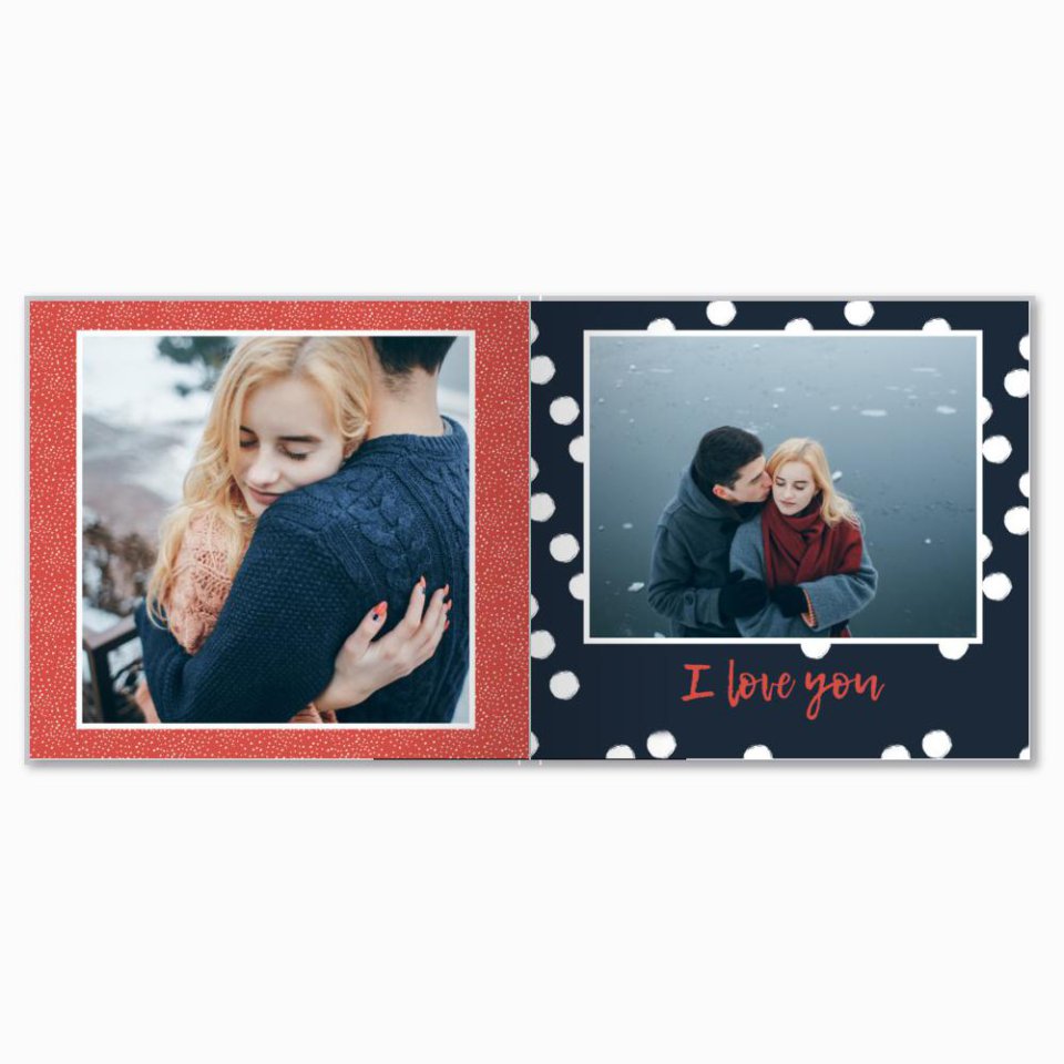 Печать принтбука 21х21 на мелованной бумаге в твёрдой обложке с загрузкой изображений