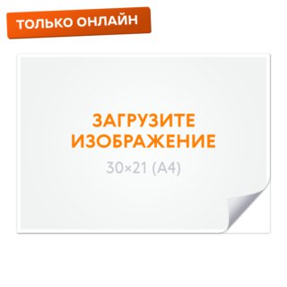 Печать термонаклейки 30х21 см для переноса утюгом на ткань