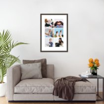 Печать вертикального коллажа 42х60 в рамке цвета венге
