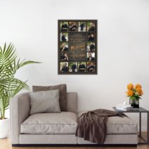 Печать вертикального коллажа 42х60 в рамке цвета венге