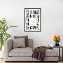 Печать вертикального коллажа 42х60 в рамке цвета венге