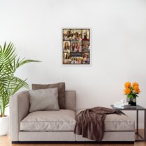 Печать вертикального коллажа в белой рамке 30х40 с загрузкой фотографий