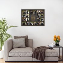 Печать горизонтального коллажа 60х42 в рамке цвета венге