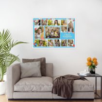 Печать горизонтального коллажа 87х62 в белой рамке