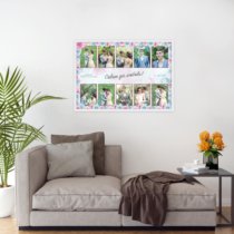 Печать горизонтального коллажа 87х62 в белой рамке