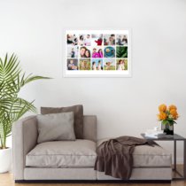 Печать горизонтального коллажа 60х42 в белой рамке