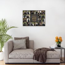 Печать горизонтального коллажа 60х42 в белой рамке